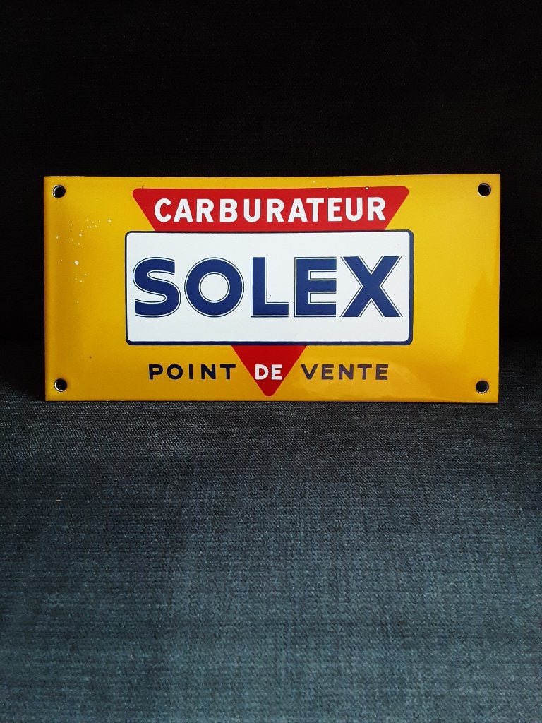 Assiette émaillée Solex, Enlèvement ou Envoi, Comme neuf, Autres types