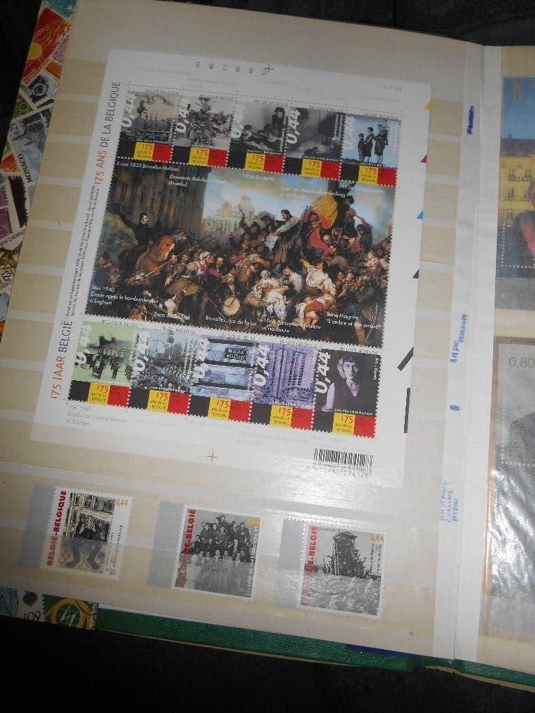 Feuillet 10 timbres Belge "175 ans de la Belgique"+3 timbres, Timbres & Monnaies, Enlèvement ou Envoi