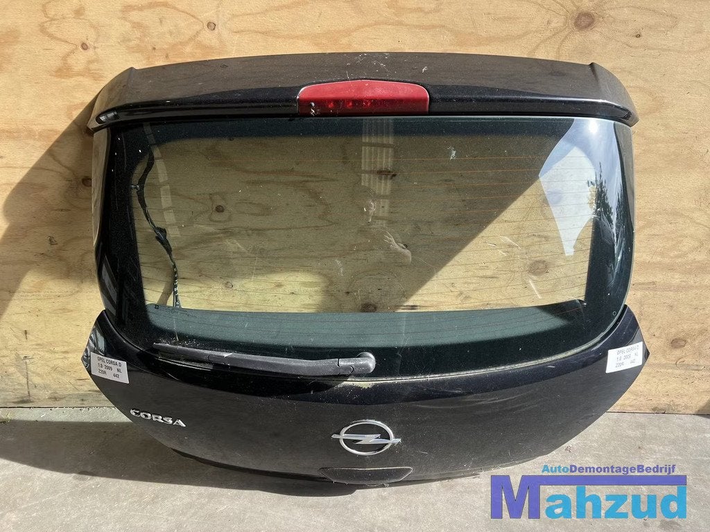 OPEL CORSA D Zwart Z20R achterklep (3deurs) 2005-2014, Gebruikt, Deur, Opel Automobile GmbH, Kontakt@opel-infoservice.de