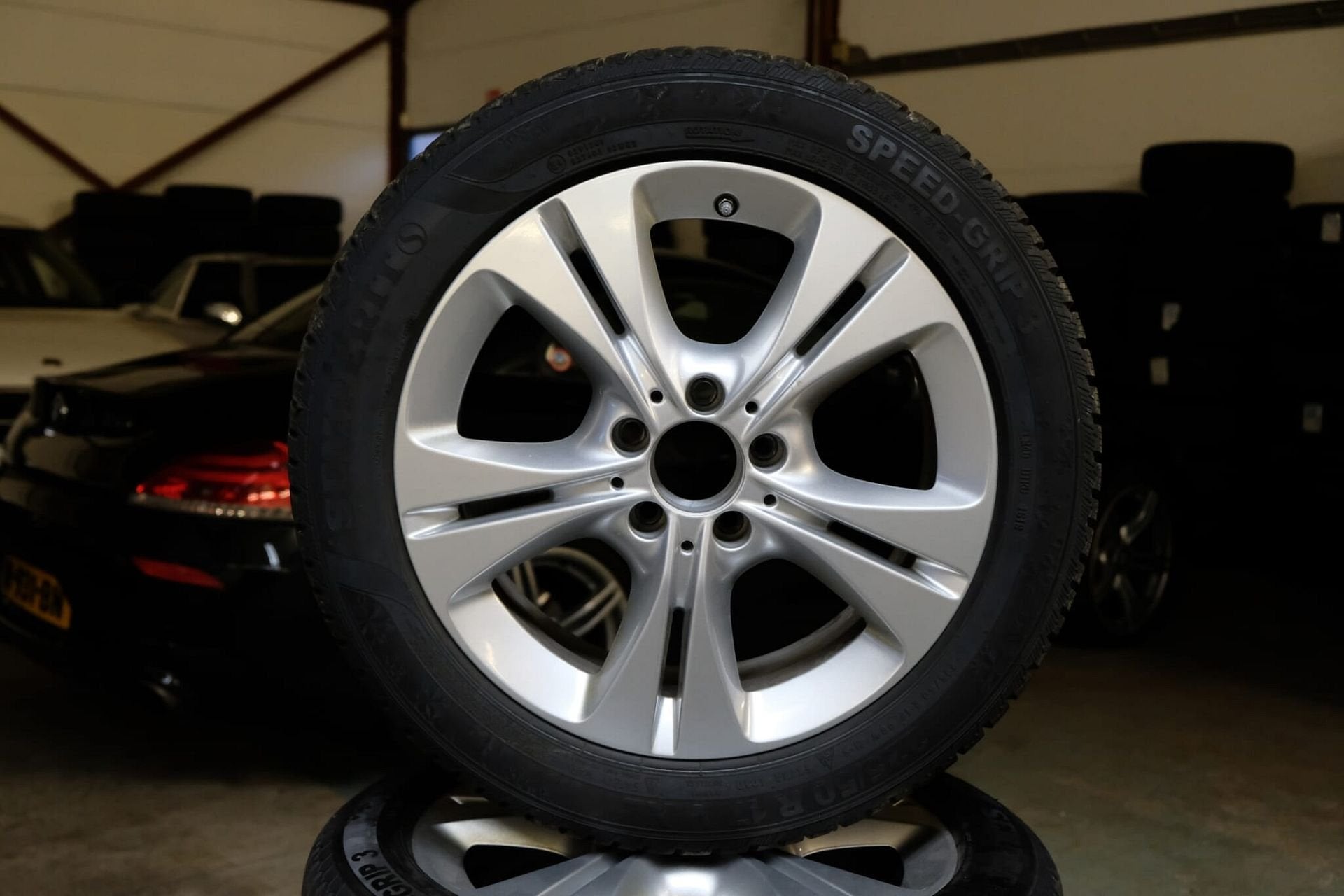 #816 Winterbandenset Mercedes C klasse W205 7+6mm DOT 16/201, Ophalen, Gebruikt, -, -