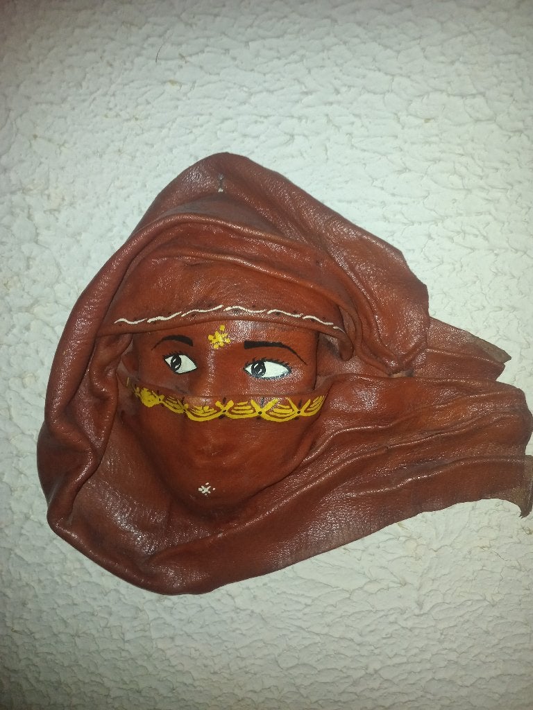 SET VAN 3 LEREN MASKERS, Ophalen of Verzenden