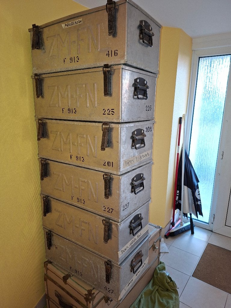 militaria caisses / malles aluminium, Collections, Objets militaires | Général, Enlèvement, Marine, Caisse ou Géocache