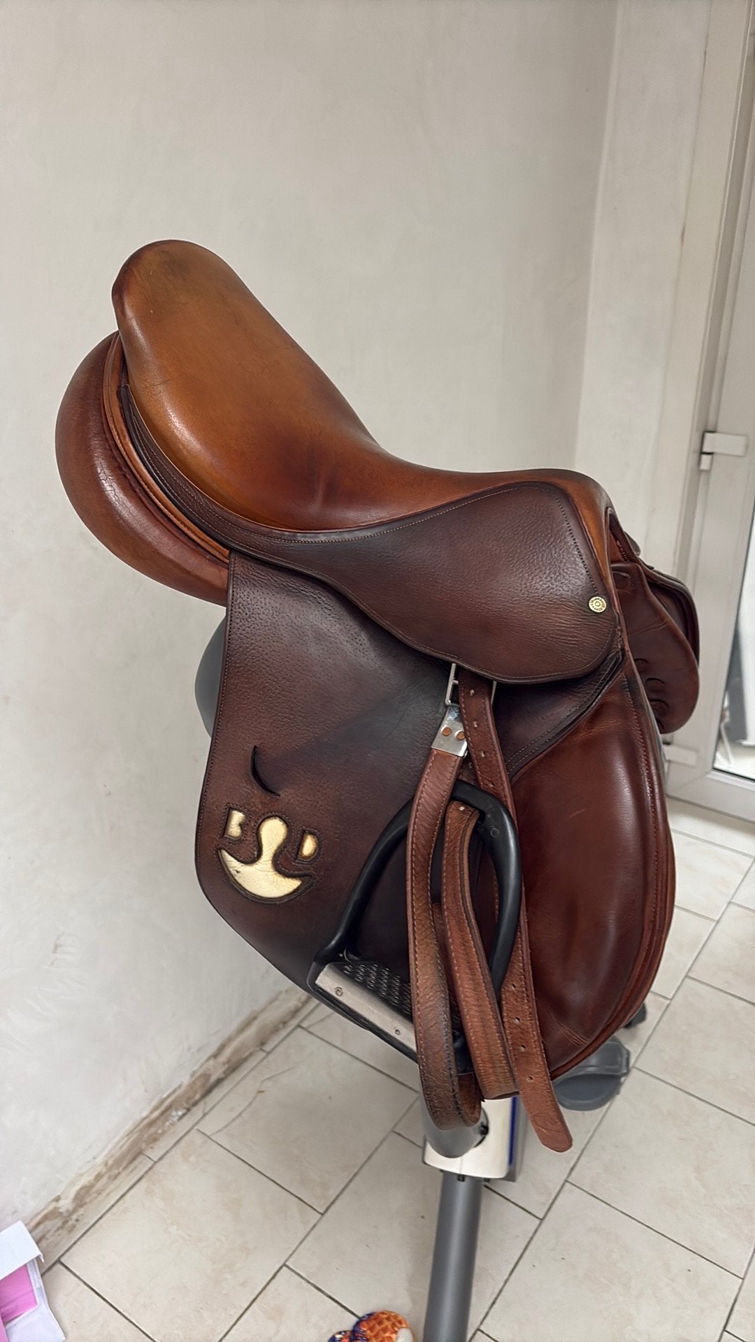 Selle bruno delgrange, Animaux & Accessoires, Siège semi-creux, Obstacle, L (17.5 pouces), Moyen