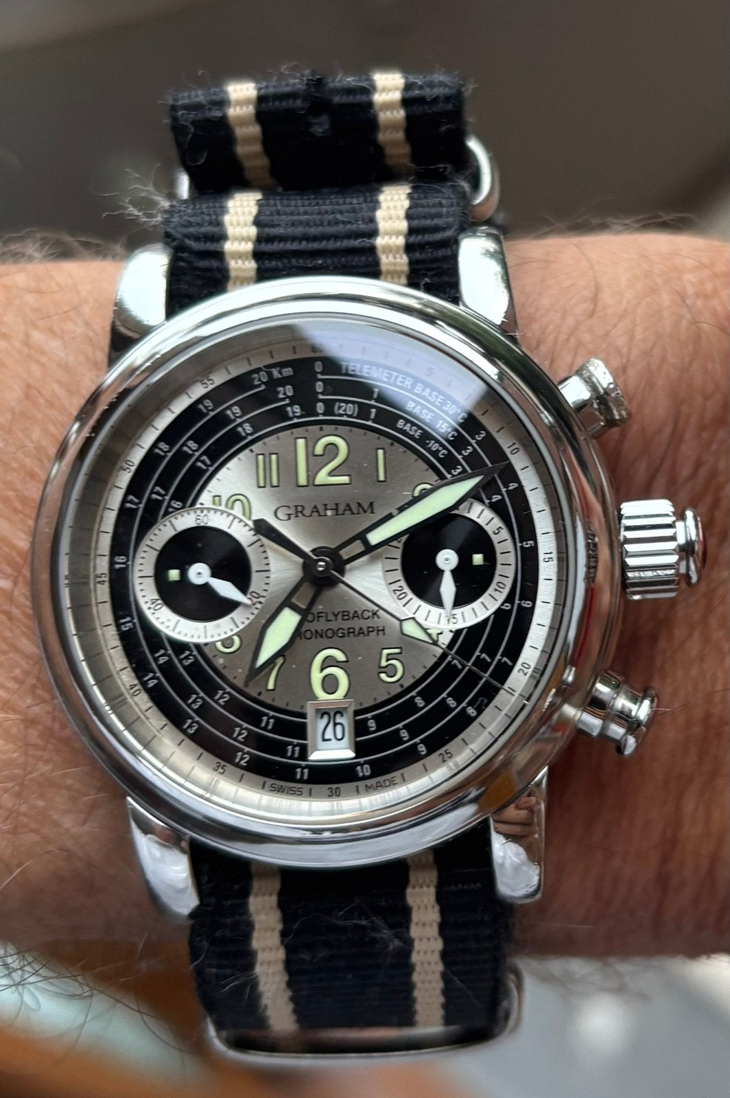 Graham Aeroflyback Chronograph Automatique, Enlèvement, Comme neuf