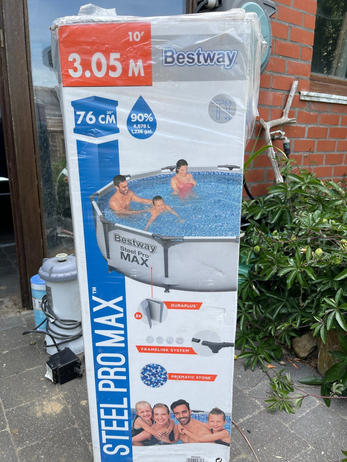 Zwembad met filter, Tuin en Terras, Zwembaden, Ophalen, Zo goed als nieuw