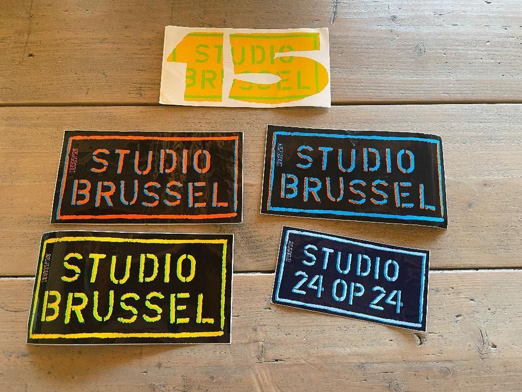 Studio Brussel vintage stickers, Verzamelen, Stickers, Ophalen