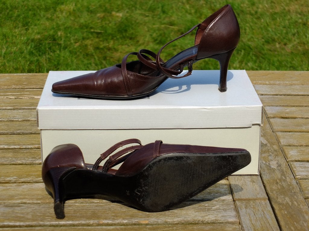 Chaussures à hauts talons Alexandra, 38, couleur brune, Enlèvement ou Envoi, Chaussures à haut talons, Comme neuf, Brun