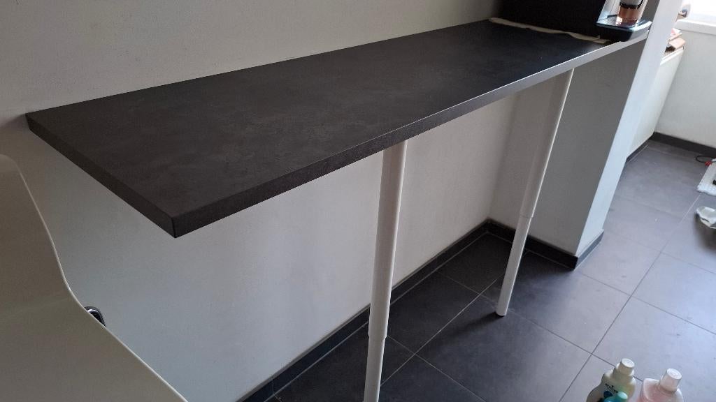 Ikea custom kitchen countertop, Ophalen, Zo goed als nieuw, Zwart