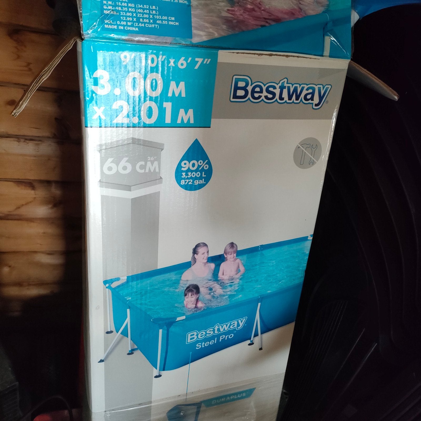 Bestway Steel Pro zwembad - 300 x 201 x 66 cm, Jardin & Terrasse, Enlèvement