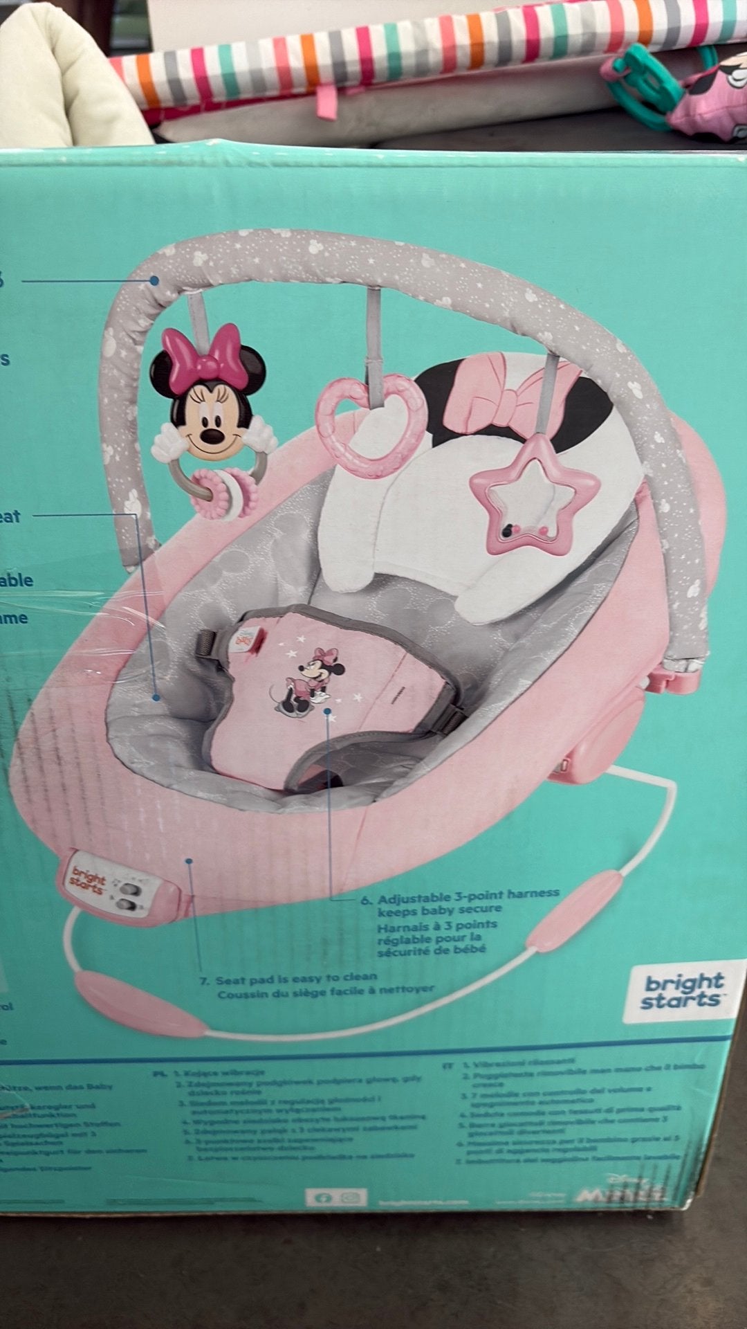 Relax dsiney minnies, Kinderen en Baby's, Wipstoeltjes, Overige merken, Schommelstoel, Ophalen of Verzenden, Met gordel(s) of riempje(s)