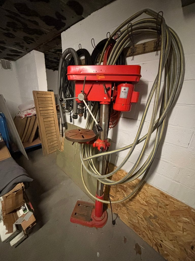 kolomboormachine, Doe-het-zelf en Bouw, Gereedschap | Boormachines, Ophalen, Gebruikt, Kolomboormachine