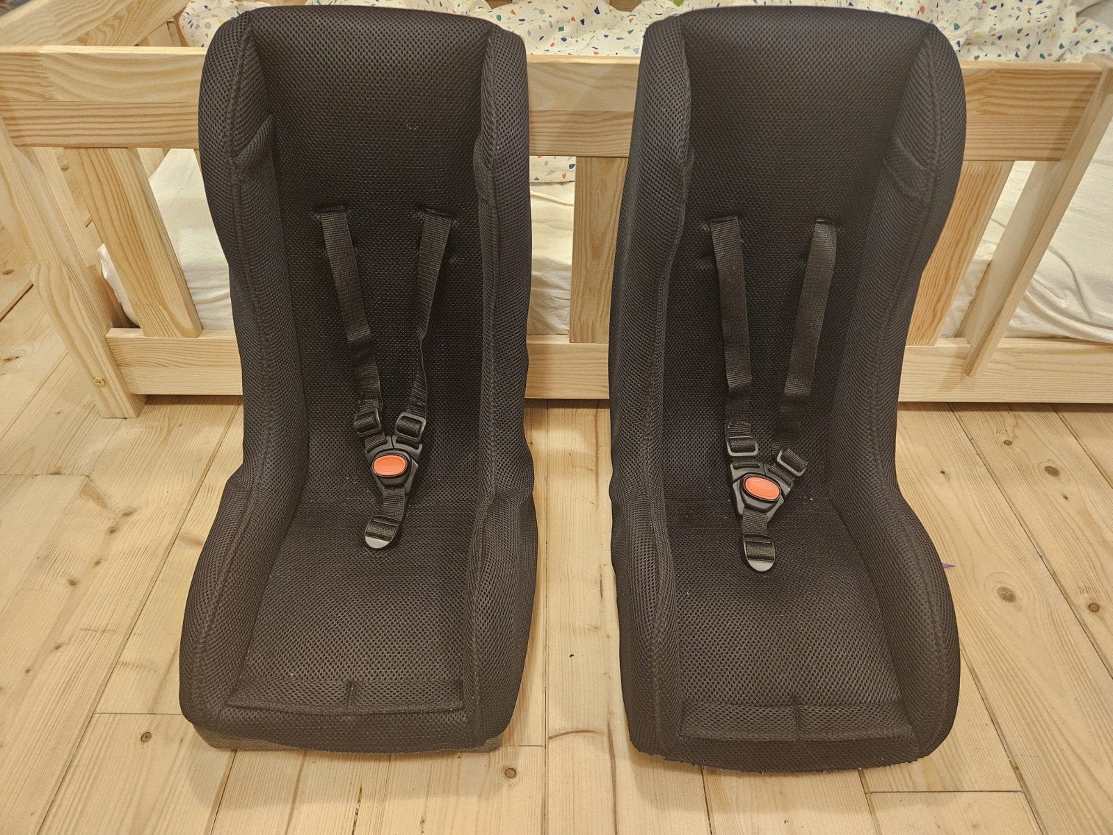 Fietsstoeltjes voor in bakfiets, Ophalen