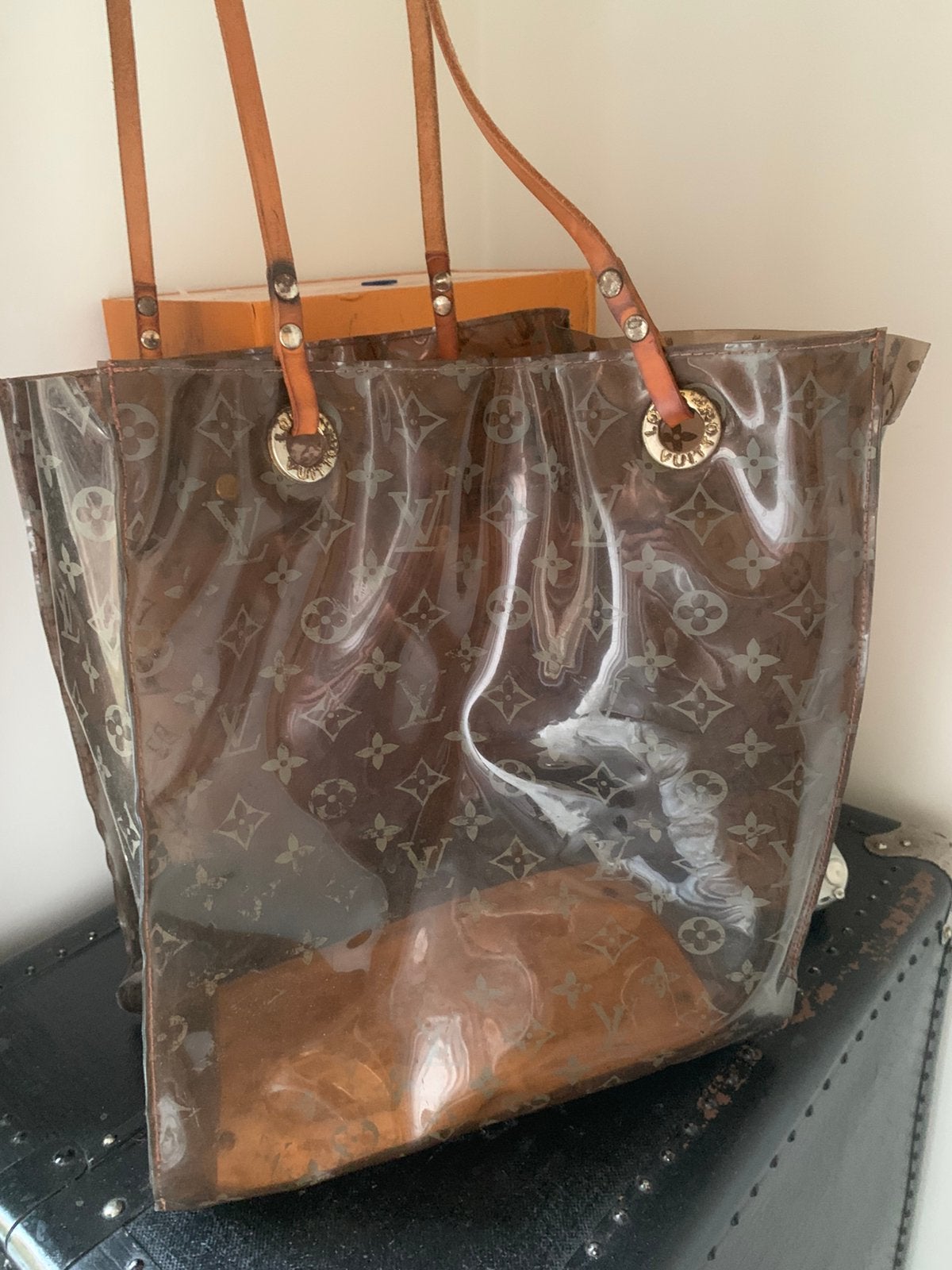 Louis Vuitton tas model Neo Cabas Ambre MM - Collectie, Ophalen of Verzenden, Gebruikt, Bruin, Handtas