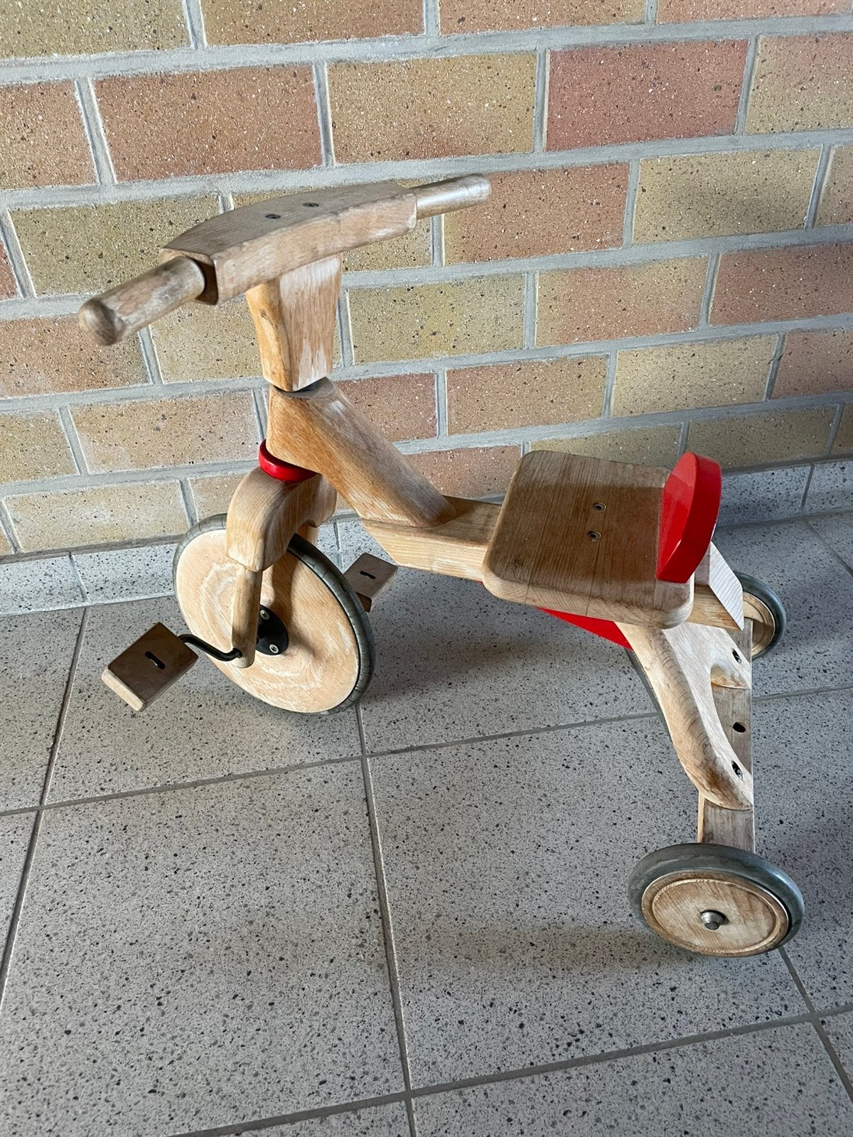 Houten driewieler, Fietsen en Brommers, Fietsen | Driewielers, Ophalen, Zo goed als nieuw