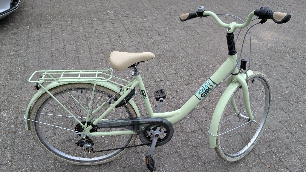 Meisjesfiets 26 inch 6 versnellingen (Shimano), Velgrem, Bikefun, Versnellingen, Zo goed als nieuw
