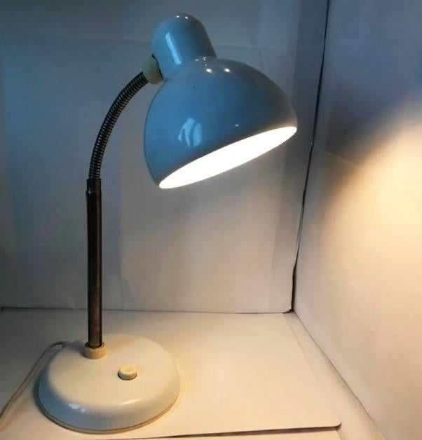 Lamp Bureau Wit Email ️‍️Vintage Jaren 1980😎⚡💑🎁🤗👌, Antiek en Kunst, Ophalen of Verzenden