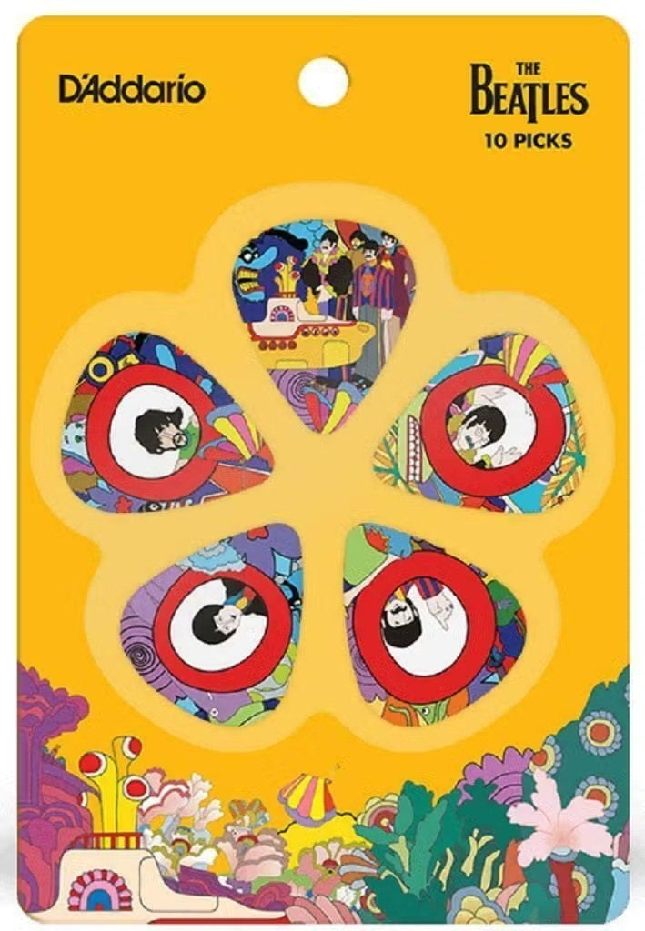 The Beatles Plectrum Yellow Submarine 10-pack Medium 0.60 mm, Ophalen of Verzenden, Nieuw