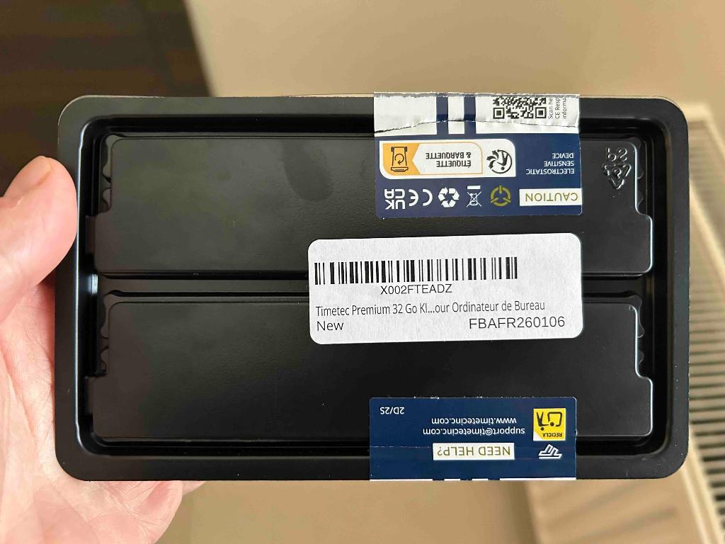 Timetec Premium 32GB KIT (2 x 16GB) DDR4 2666MHz, Computers en Software, RAM geheugen, Zo goed als nieuw, Desktop, 32 GB, DDR4