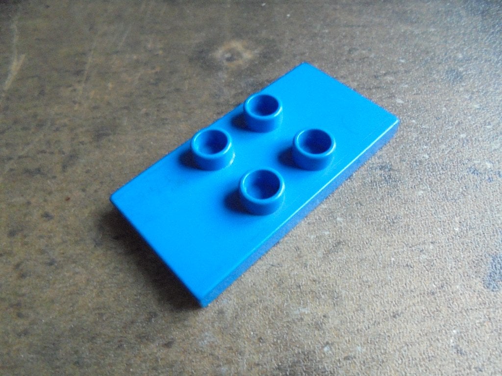 Lego Duplo Tile Modified 2x4x0,33 (zie foto's), Ophalen of Verzenden, Gebruikt, Losse stenen, Duplo