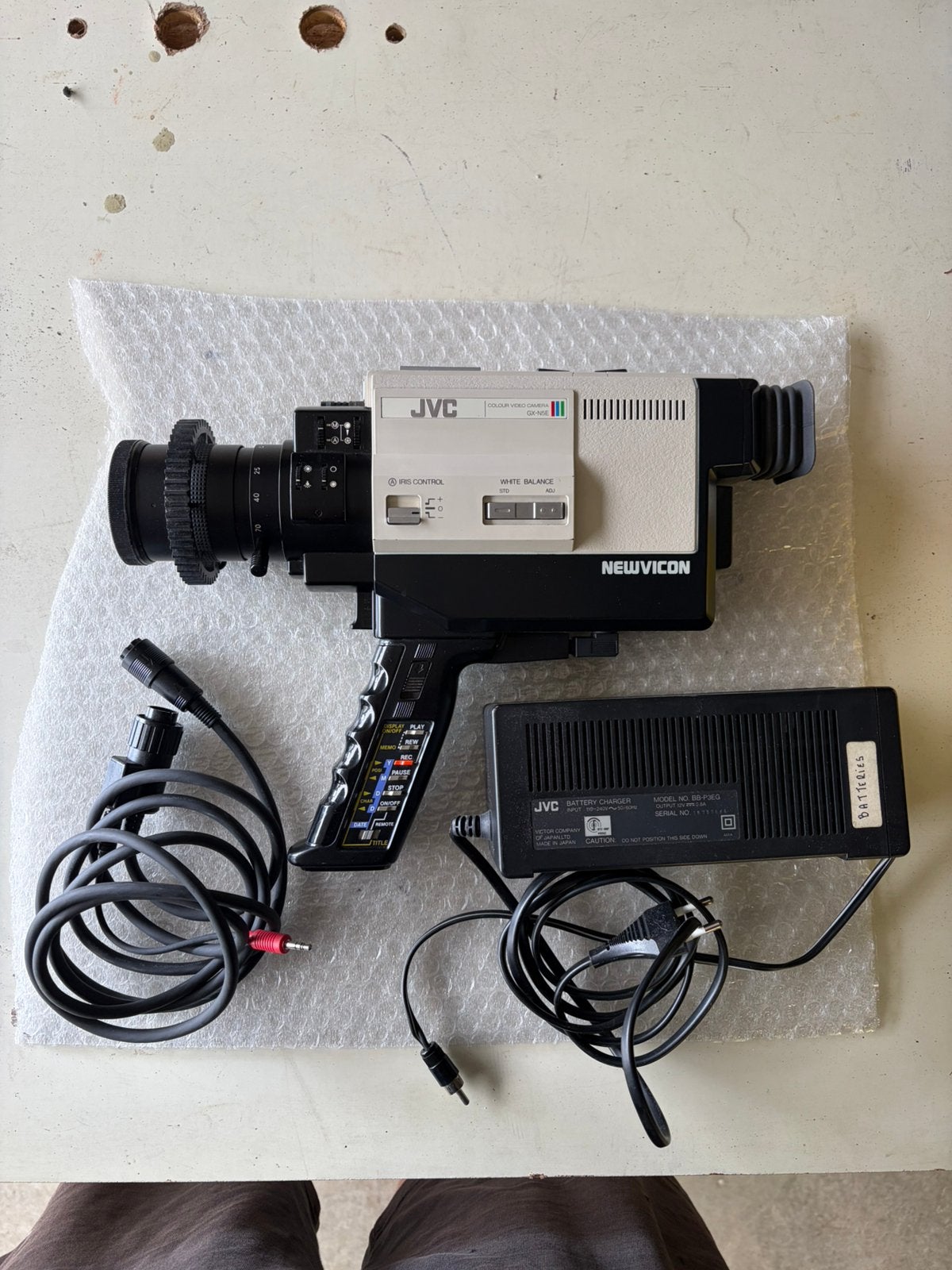 Caméra JVC GX-N5E & Magnétoscope HR-C3 (Testé & Fonctionnel), Enlèvement ou Envoi, Caméra