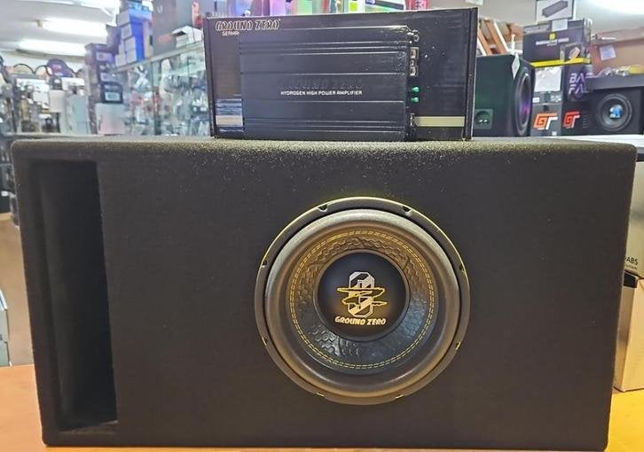 groundzero 700watt spl subwooferset opruiming