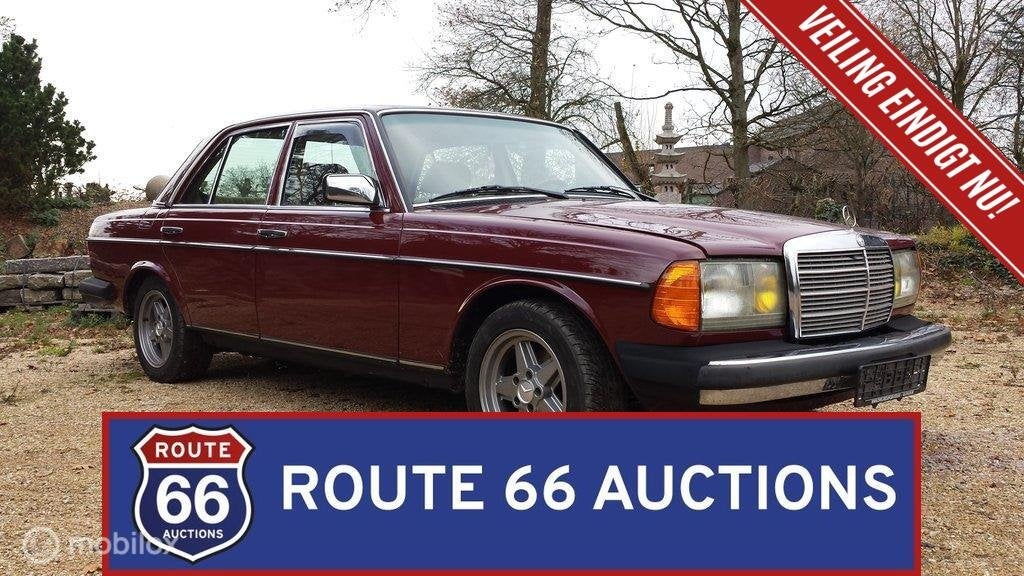 Mercedes-Benz 230E | 1983 | Route 66 Auctions, Autos, Achat, Entreprise, Boîte manuelle, Autre carrosserie