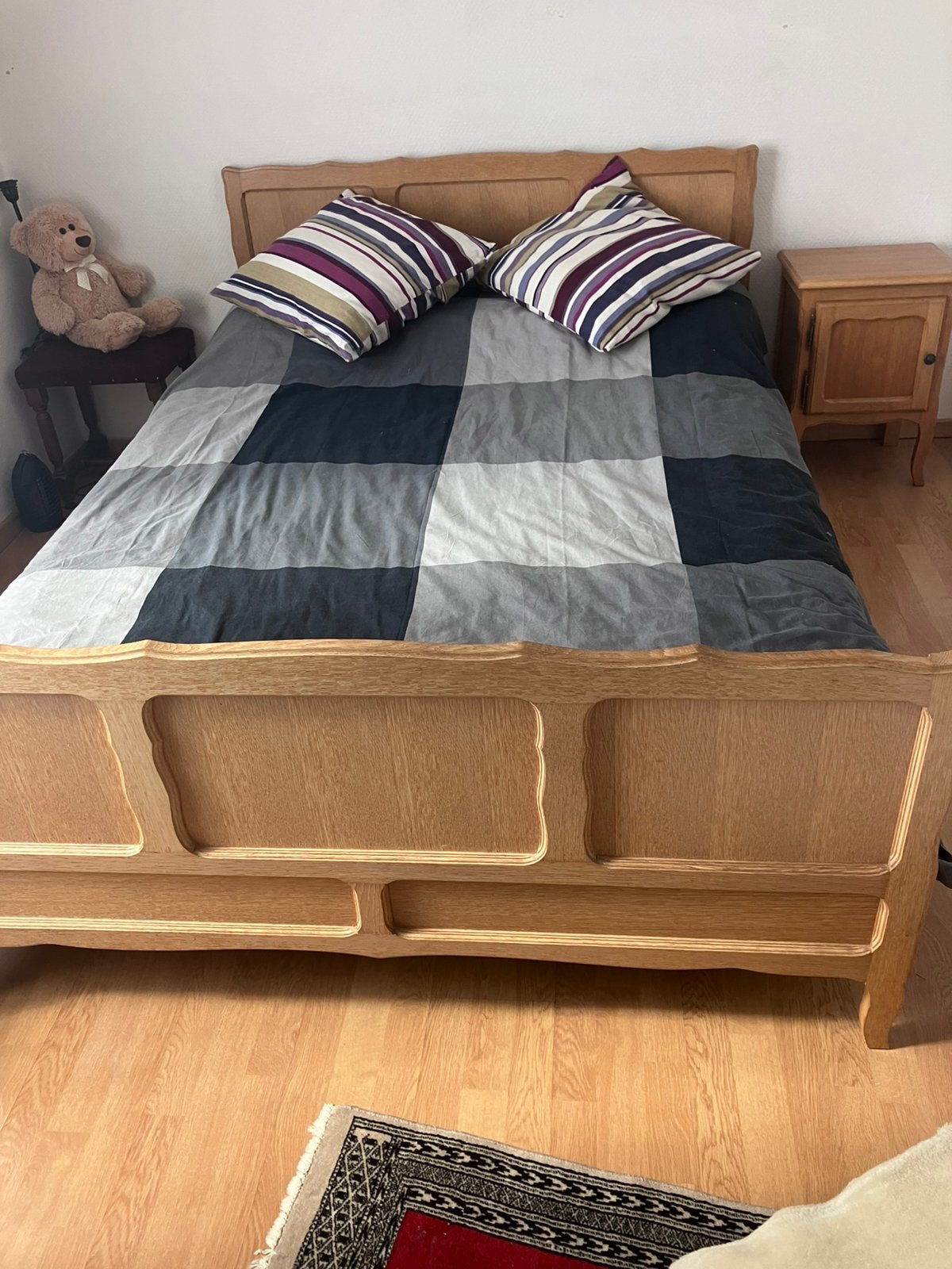 2 persoons bed met kleerkast, Enlèvement, Comme neuf