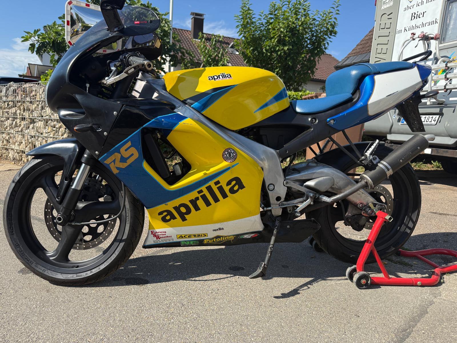 Aprilia RS 125 cc, Motos, Enlèvement