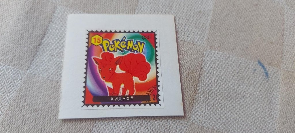 pokemon postzegel zeldzaam gelimiteerd Vulpix, Ophalen of Verzenden, Nieuw, Overige typen