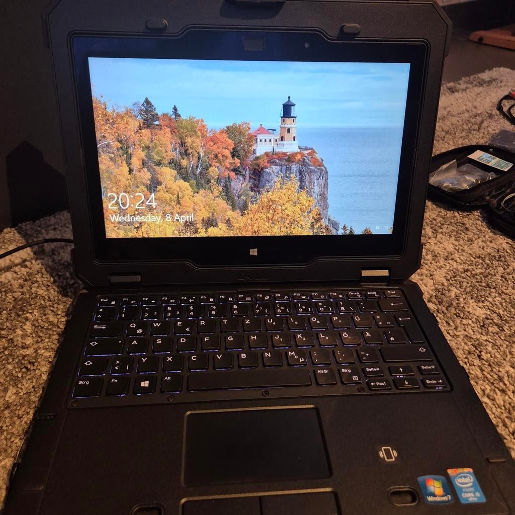 Dell Latitude 12 Rugged Extreme, Ophalen, 256 GB, 2 tot 3 Ghz, Qwerty