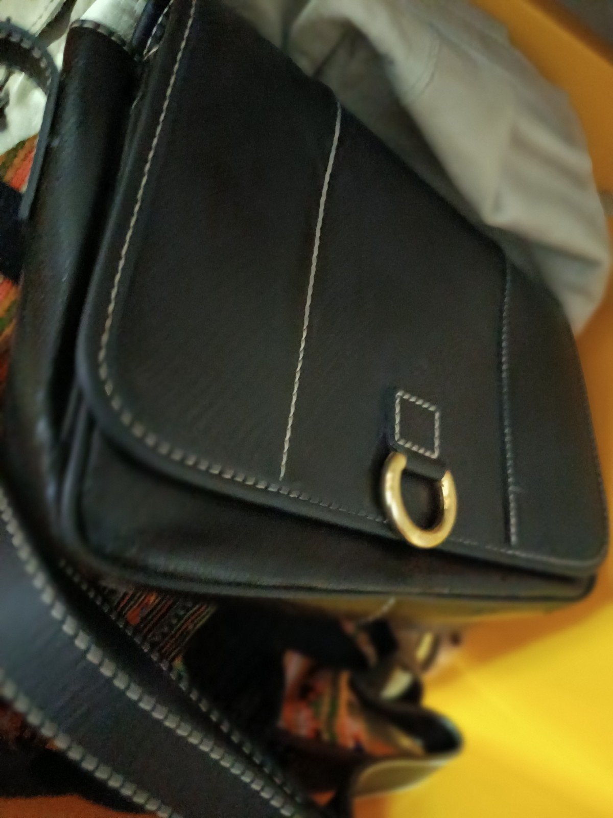 Sac Lancel cuir bleu foncé, Enlèvement, Bleu, Cuir