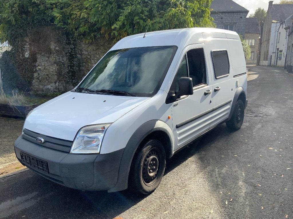 Voiture utilitaire Ford Transit Connect 2009  18 TD, Stof, 4 cilinders, Wit, 2 zetels