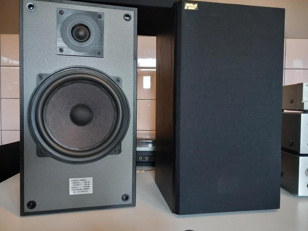 Vintage 2-weg bookshelf luidspreker 100w, Audio, Tv en Foto, Luidsprekerboxen, Ophalen, Gebruikt, 60 tot 120 watt, Overige merken