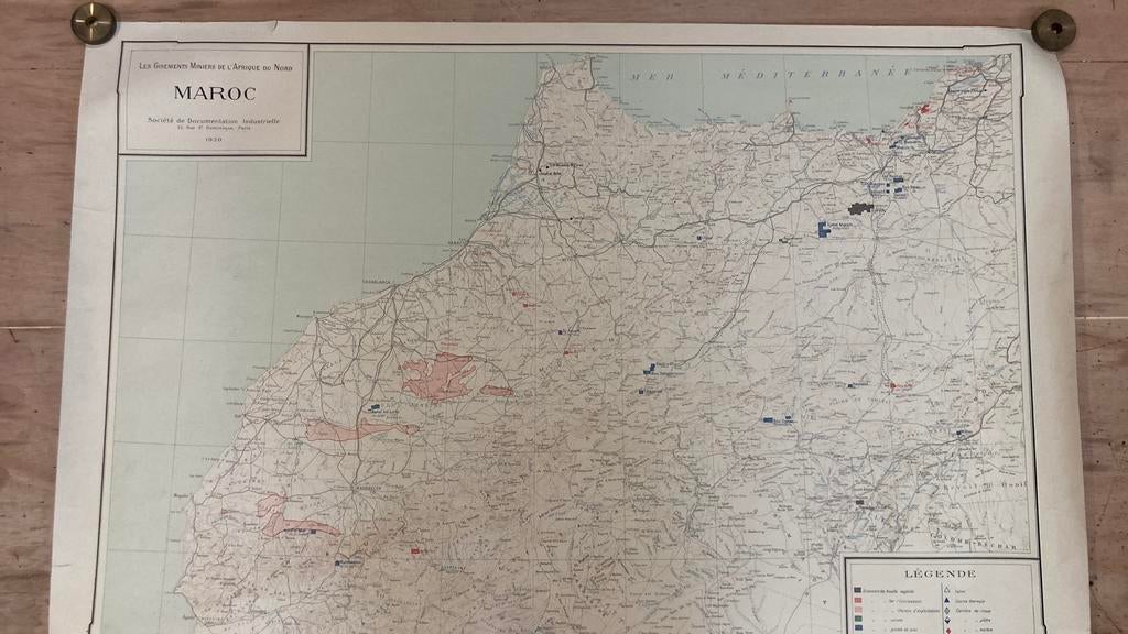 Carte maroc 1930, Enlèvement ou Envoi