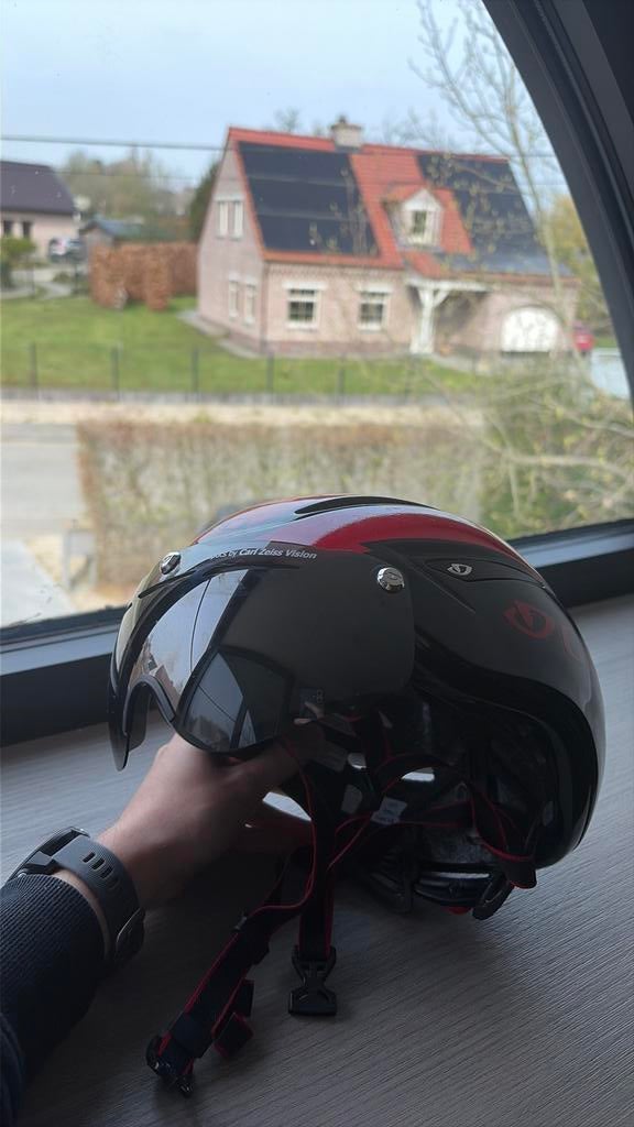 Giro air attack racefiets helm, Fietsen en Brommers, Ophalen of Verzenden, Zo goed als nieuw