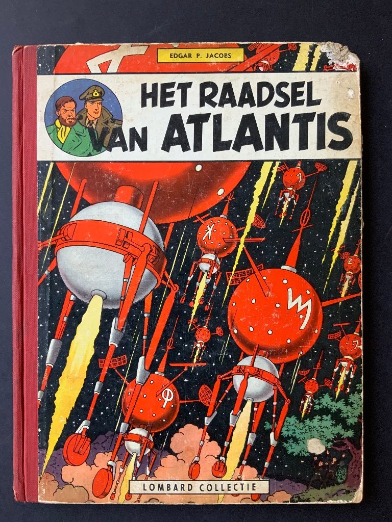GERESERVEERD Het raadsel van Atlantis 1959 Edgar Jacobs, Gelezen, Edgar P. Jacobs, Eén stripboek, Ophalen of Verzenden