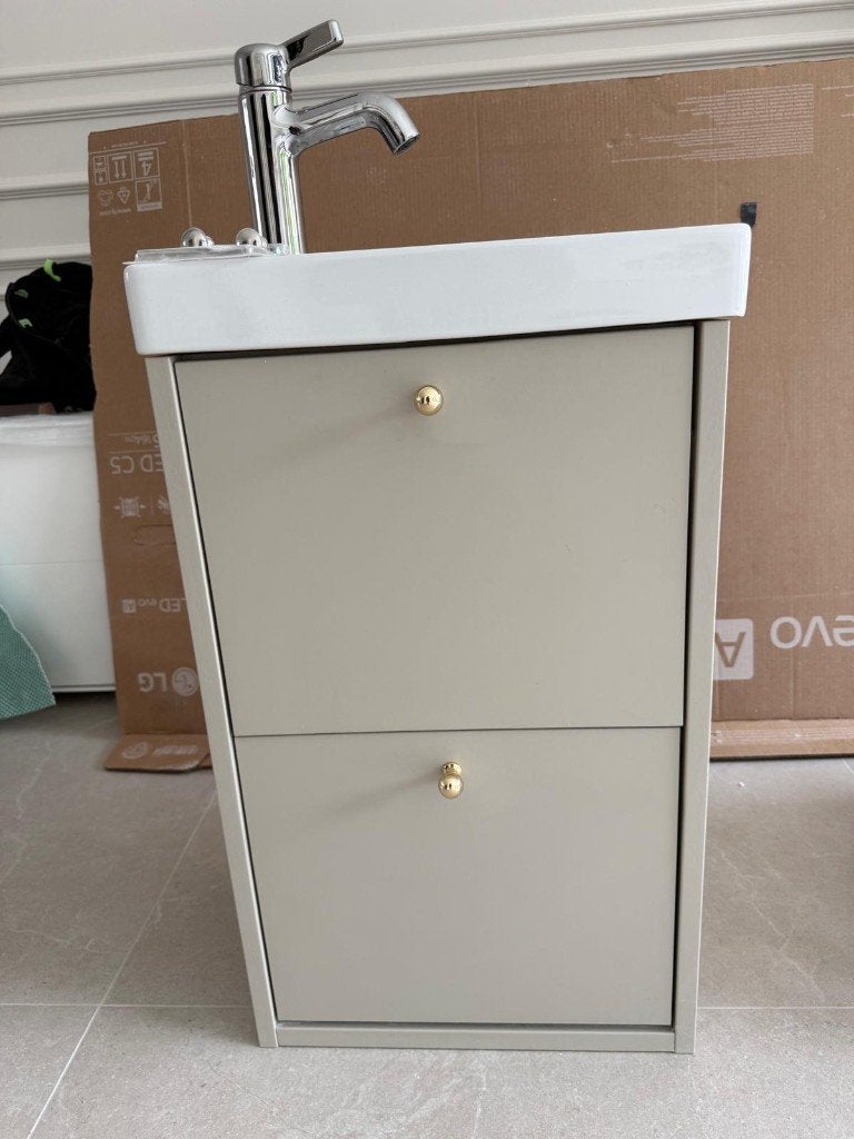 MEUBLE LAVABO IKEA AVEC TIRROIRS ET METIGEURS, 25 à 50 cm, Moins de 100 cm, Meuble lavabo, Comme neuf
