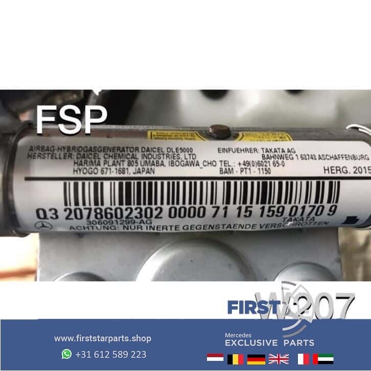 dak airbag Mercedes A B C CLA GLA E M ML S Klasse L/R hemel, Gebruikt, -, -, Ophalen of Verzenden