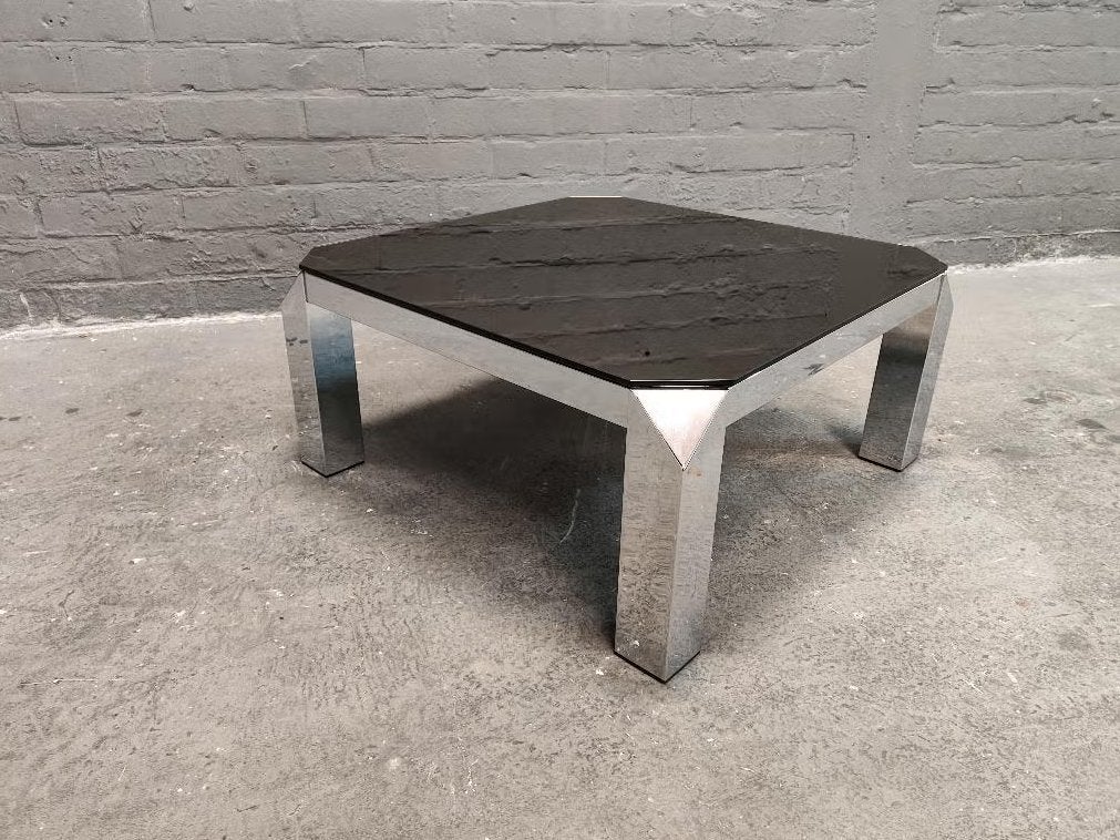 Grande table basse Belgo Chrom  en verre miroir 80x80cm, Maison & Meubles, Tables | Tables de salon, Verre, Enlèvement