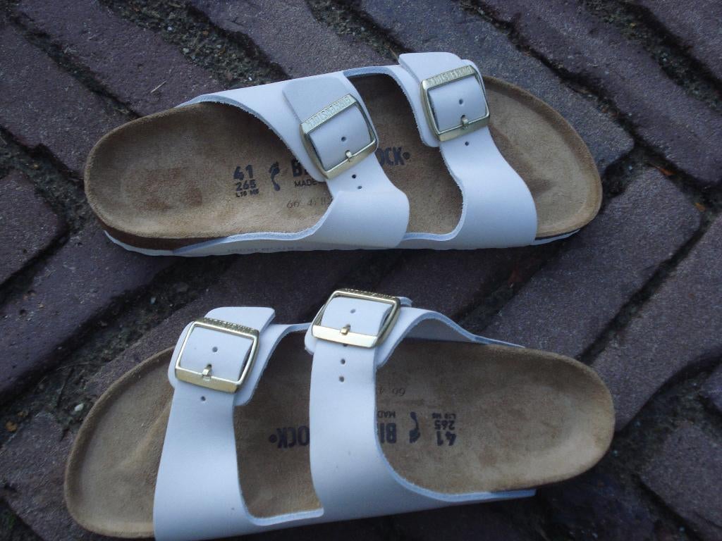 Birkenstock Arizona wit 41 nieuw gratis verzending per post, Slippers, Verzenden, Wit, Nieuw