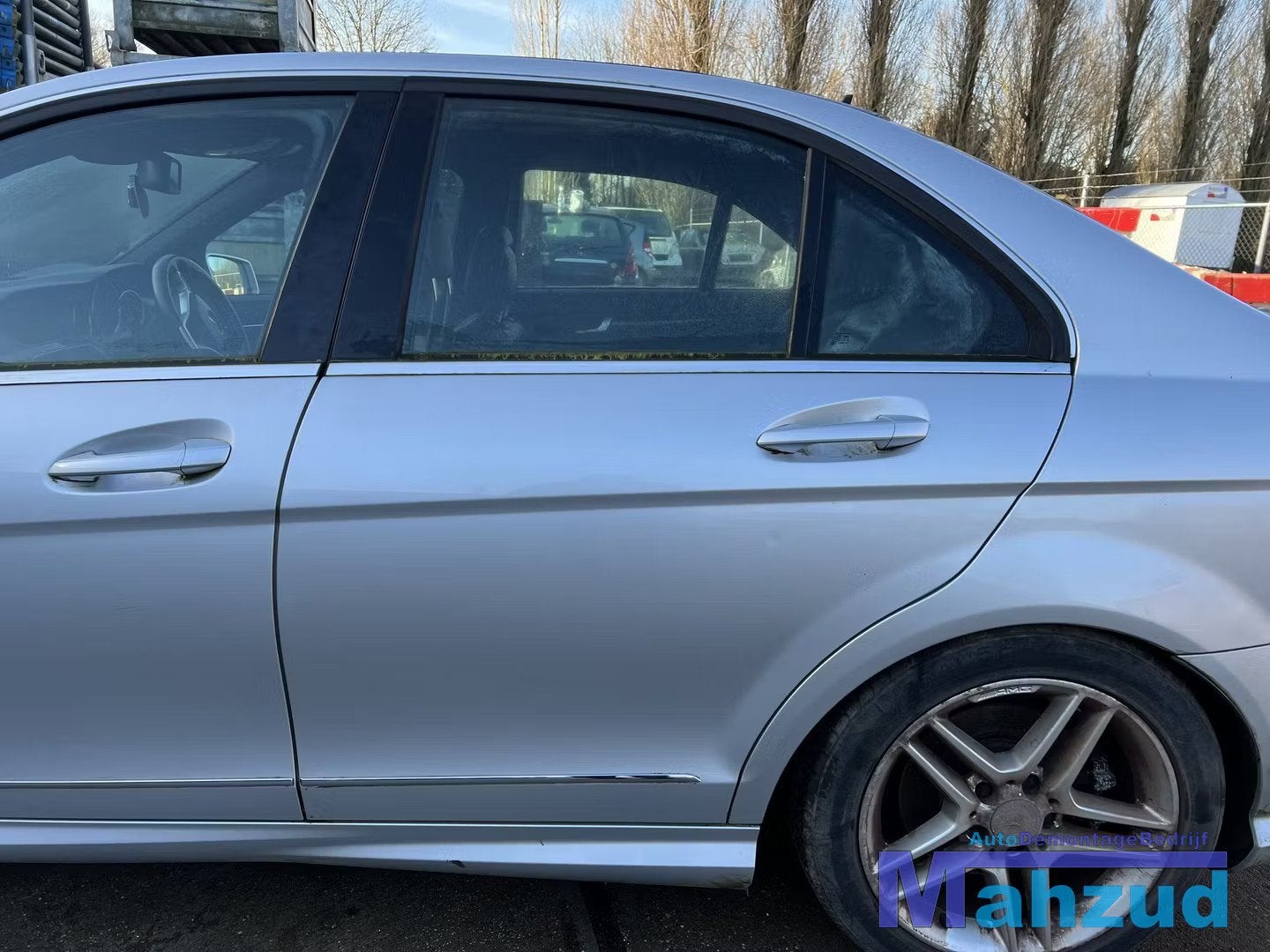MERCEDES C KLASSE W204 zilver 775 Links achter deur 2007-201, Auto-onderdelen, Gebruikt, Mercedes-Benz AG, Deur, Mercedes-Benz