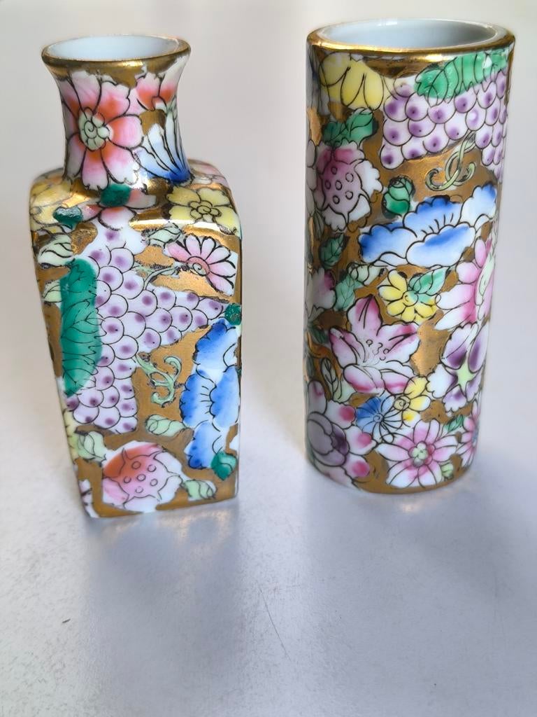 2 Japanse miniatuurvaasjes, Ophalen of Verzenden