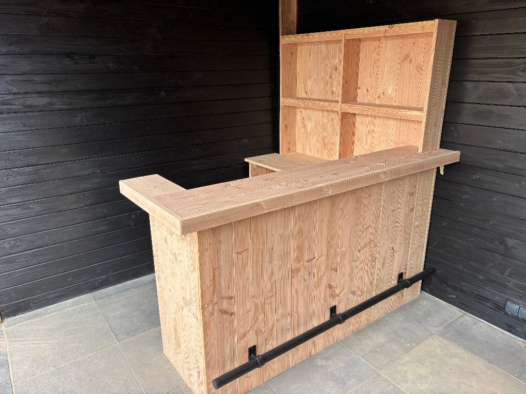 Unieke kwaliteit buitenbar van douglashout elke maat/vorm, Tuin en Terras, Ophalen, Nieuw