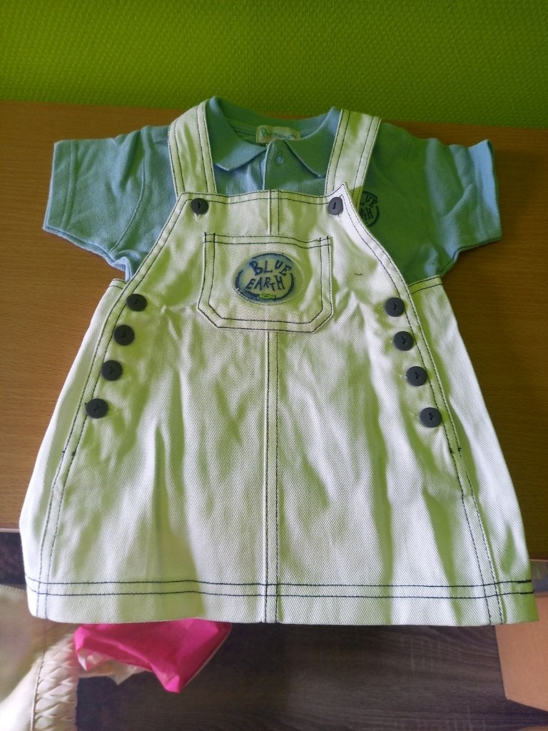 salopetjurkje met polo, Meisje, Nieuw, Ophalen of Verzenden, Setje