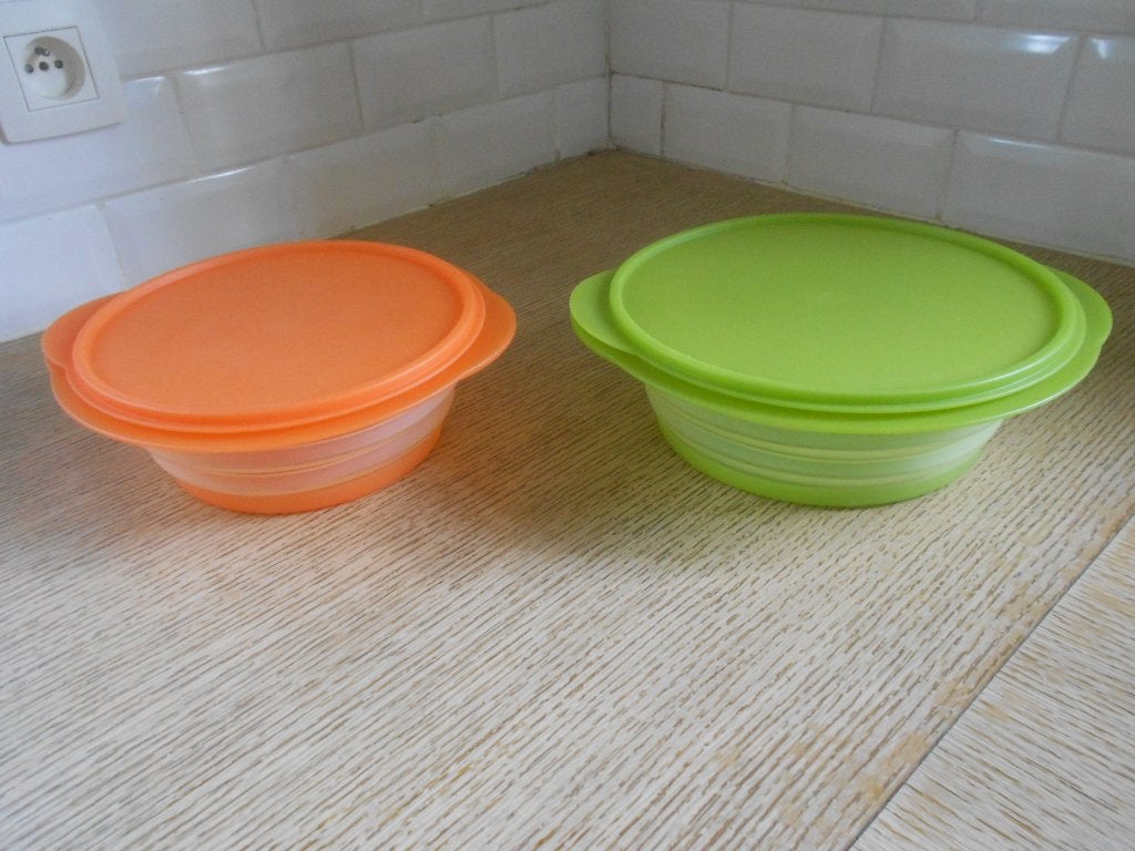 Tupperware saladier- accordéon ( mobilhome) xx, Enlèvement ou Envoi, Vert