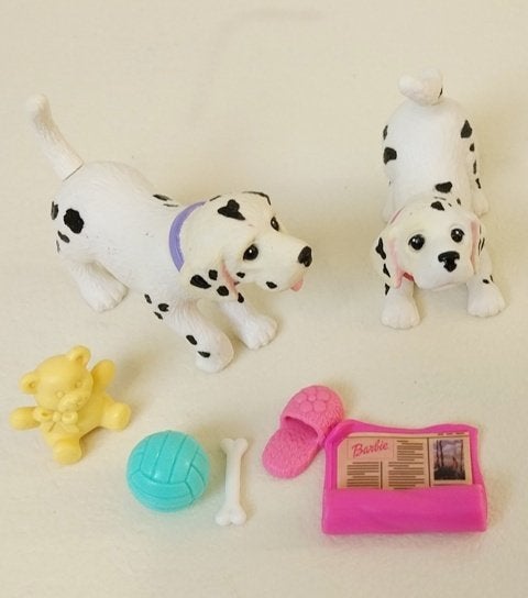 Barbie vintage "Bobbin' Bow-wows Dalmatian pups", Enlèvement ou Envoi, Comme neuf, Barbie