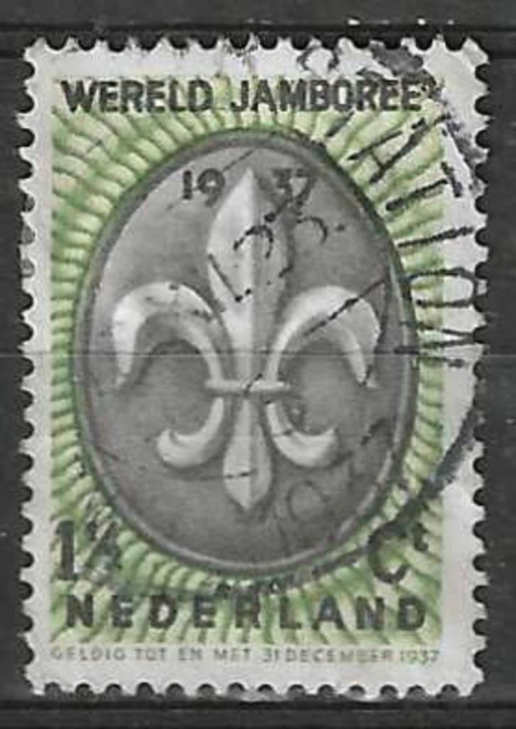 Pays-Bas 1937 - Yvert 292 - Jamboree international (ST), Timbres & Monnaies, Timbres | Pays-Bas, Envoi, Affranchi