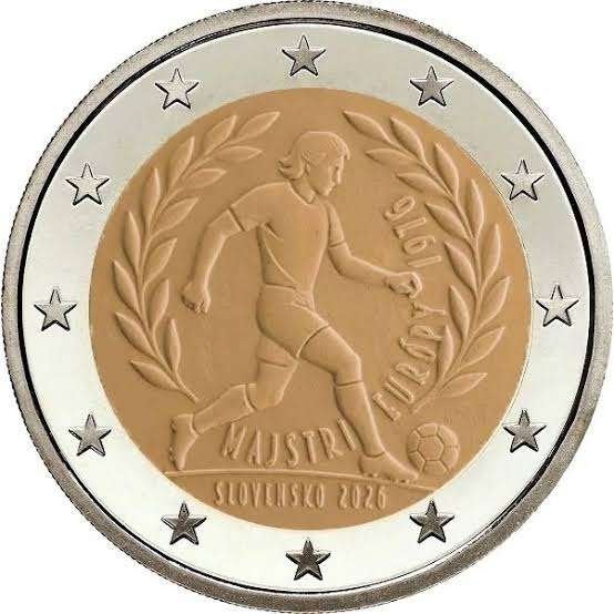 2 euro Slowakije 2026 Voetbal UNC, Postzegels en Munten, Munten | Europa | Euromunten, Ophalen of Verzenden, Slowakije, 2 euro