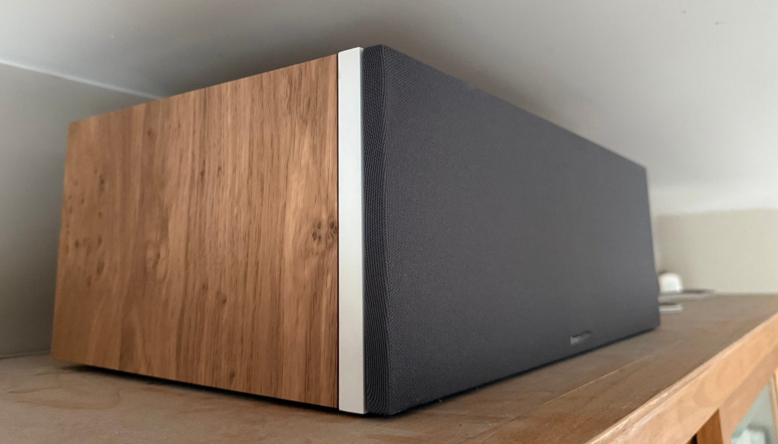 Centre B&W Bowers & Wilkins HTM6 S3 - Chêne -, Enlèvement, Comme neuf