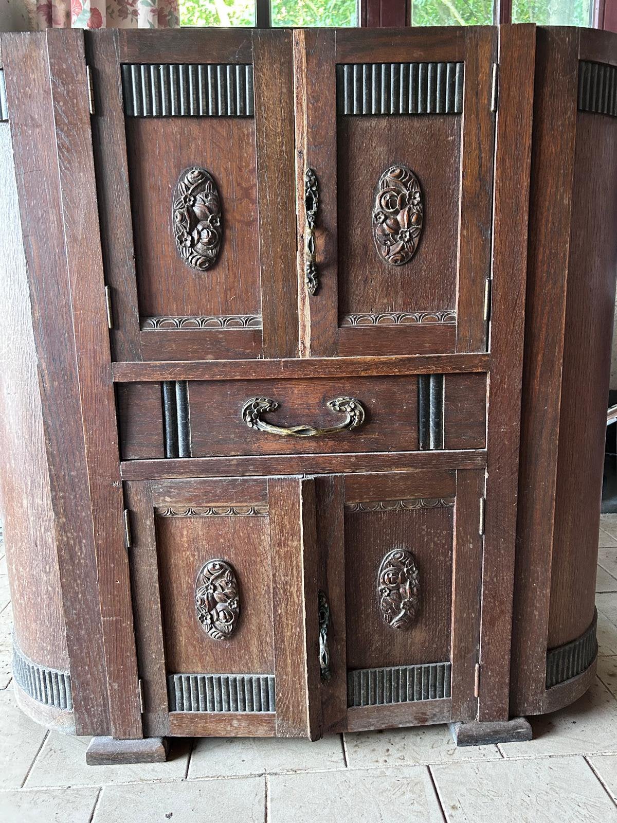 Vintage houten kastje, Antiek en Kunst, Ophalen